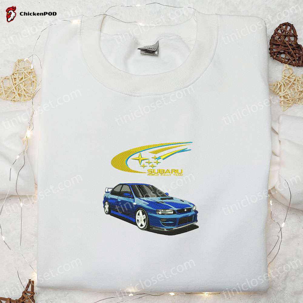 Subaru Car Embroidered Shirt & Transportations Hoodie: Best Gift Idea for Auto Enthusiasts