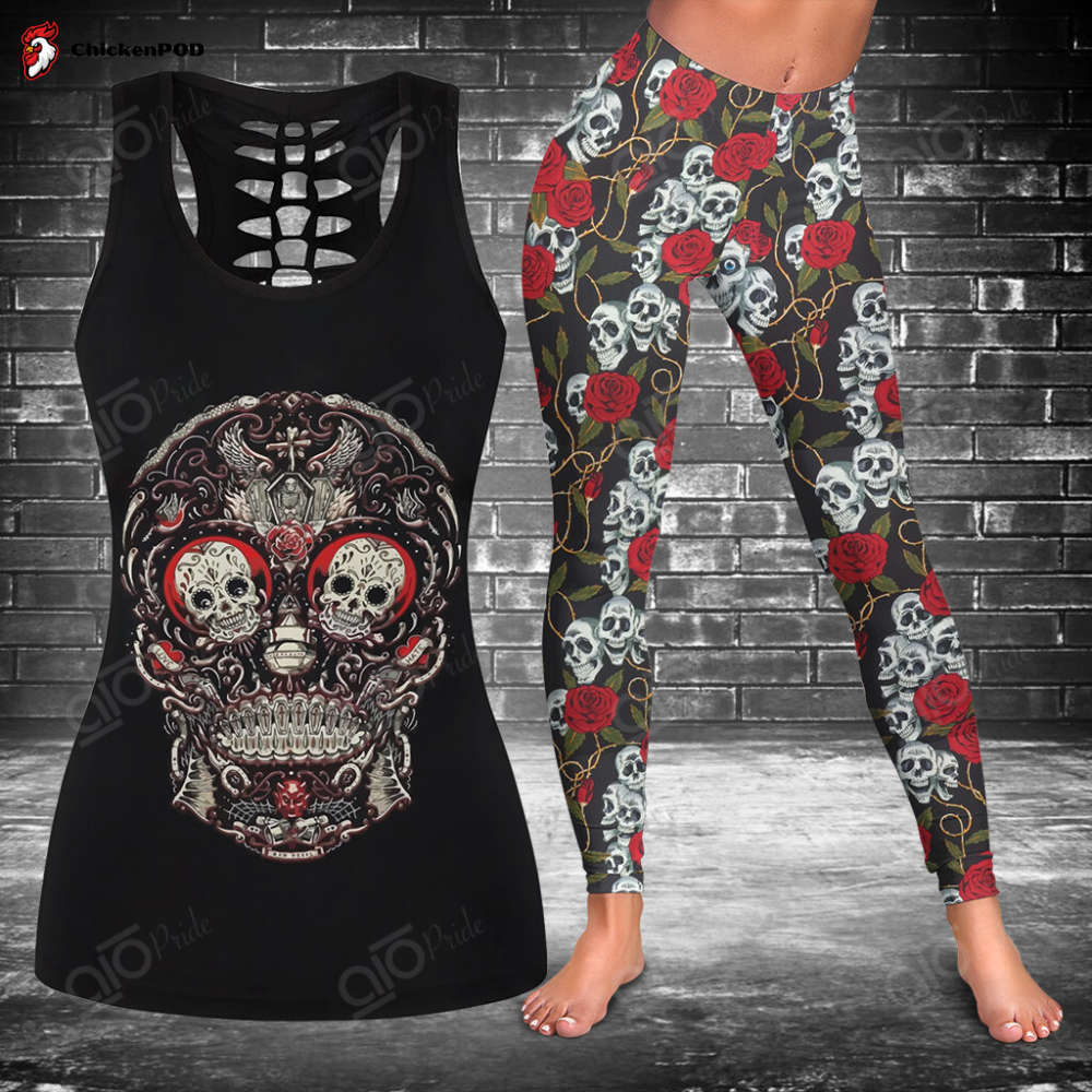 Jellyfish Skull Hollow Tank Top Or Legging