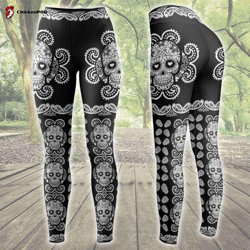 Sugar Skull Pattern Premium Legging 16072106.CTA