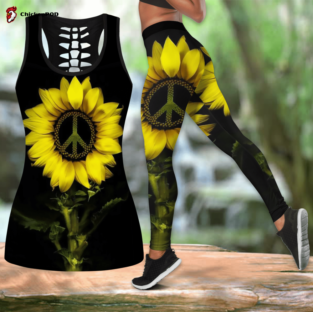 February Girl Sunflower Combo Legging Tank