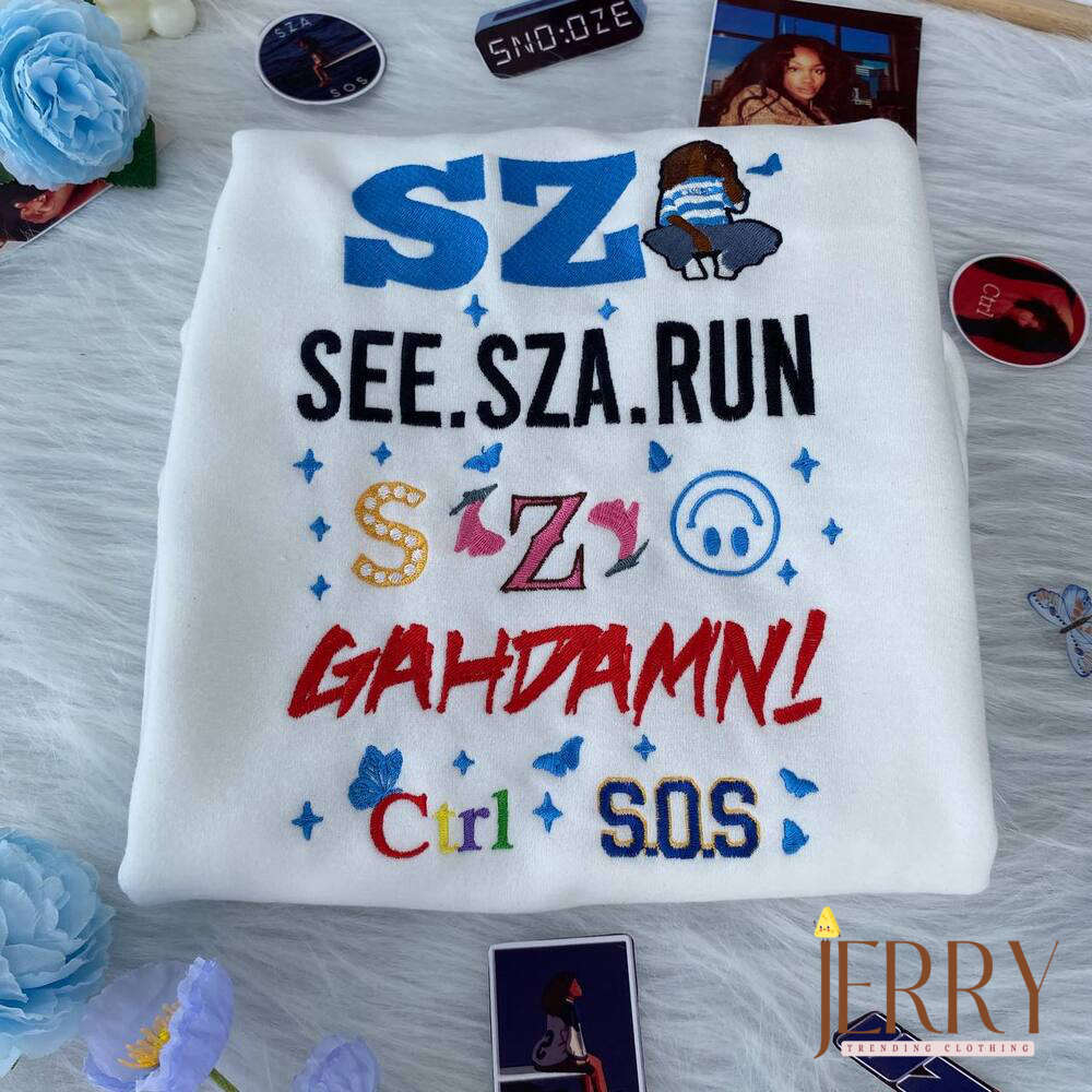 Shop the Stylish SZA Album Embroidered Sweatshirt – Limited Edition!