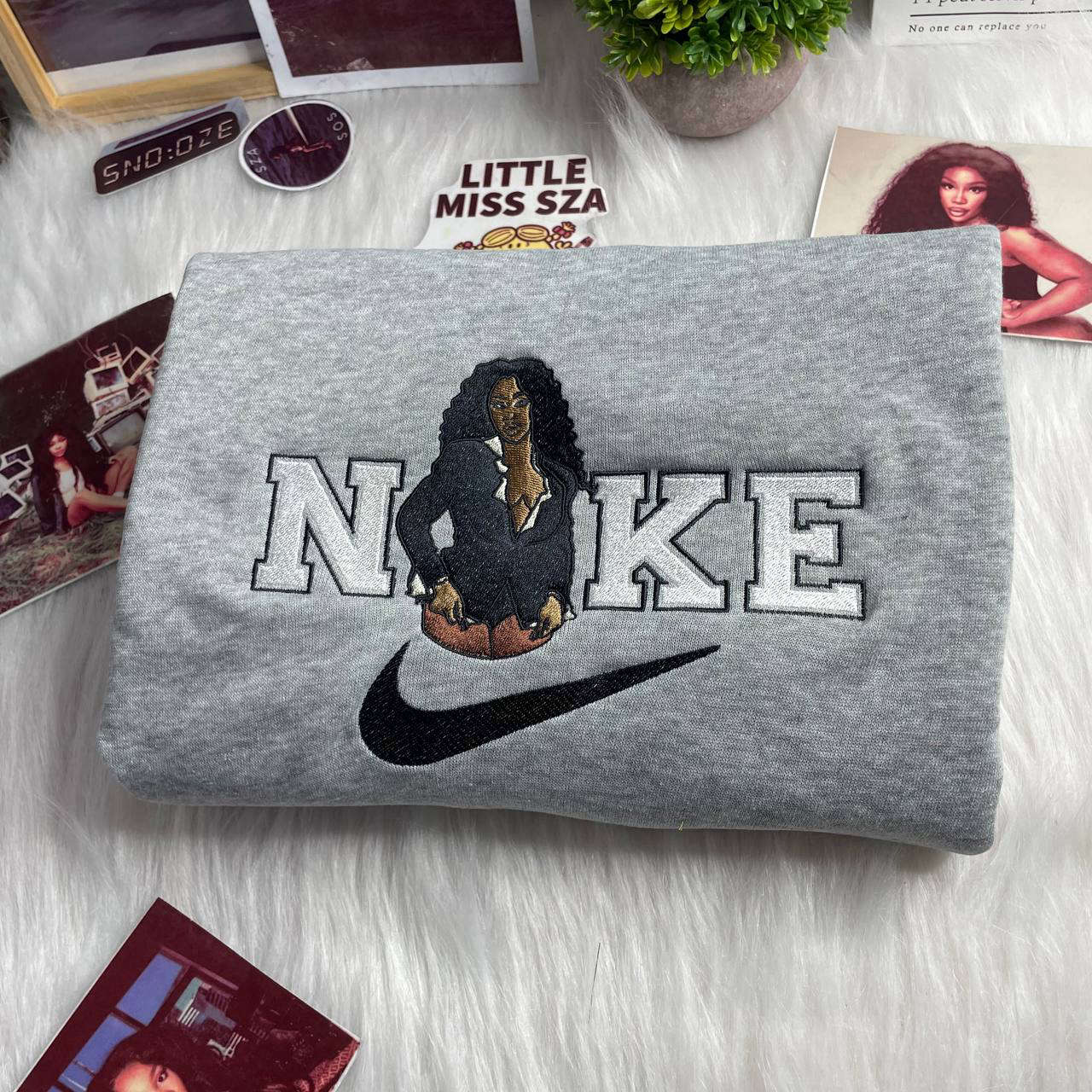 SZA Nike Embroidered Sweatshirt: Stylish Comfortable & Trendy Apparel