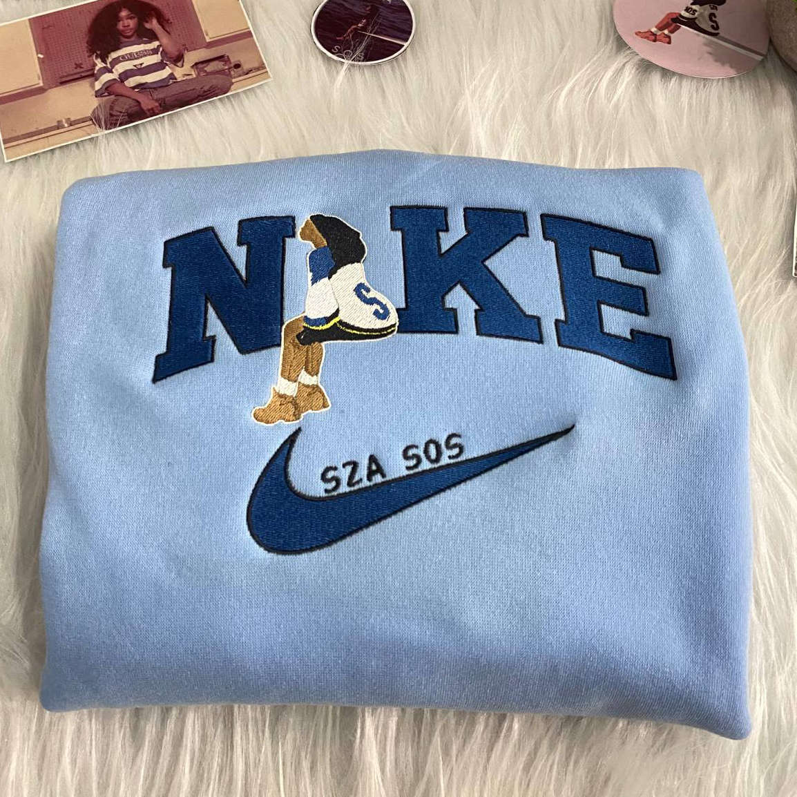 SZA SOS Tour Nike Embroidered Sweatshirts: Stylish and Exclusive Collection