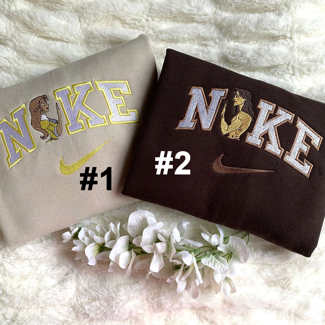 Disney Nike Tarzan and Jane Embroidered Sweatshirts: Unique and Stylish Apparel