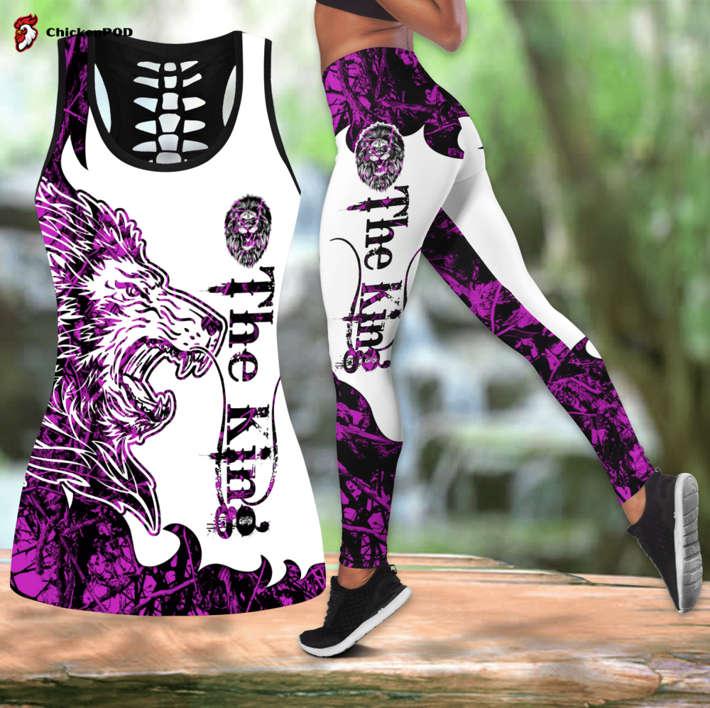 Skull Galaxy Butterfly tanktop & legging outfit For Women Sport Gifts