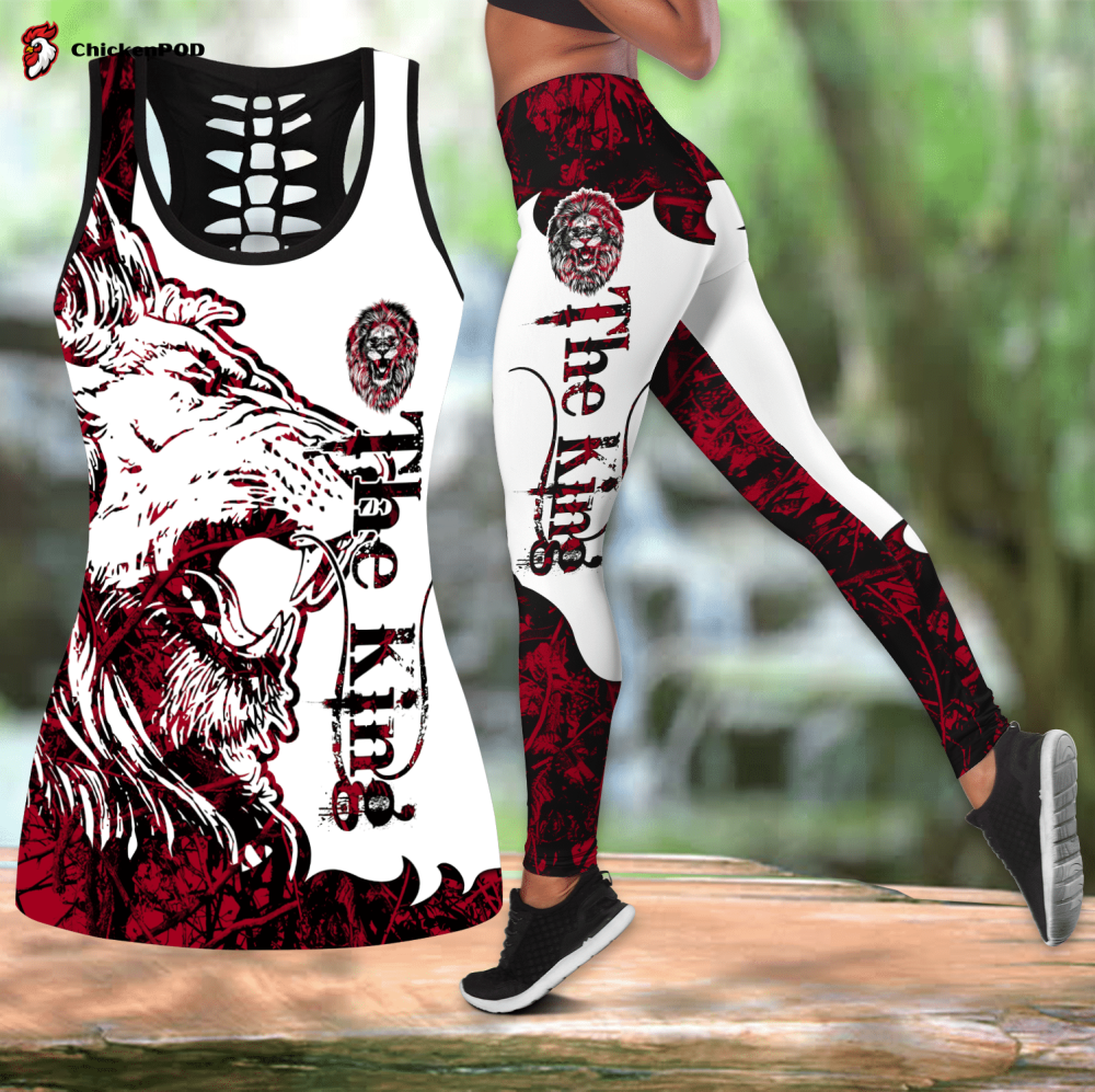 tattoos legging + hollow tank combo S