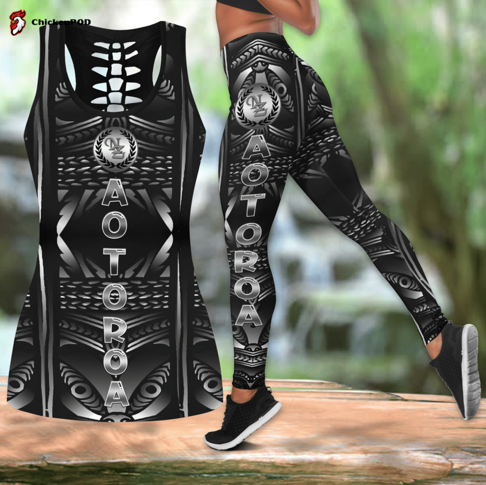 Maori moko manaia new zealand tank top & leggings outfit For Women Sport Gifts