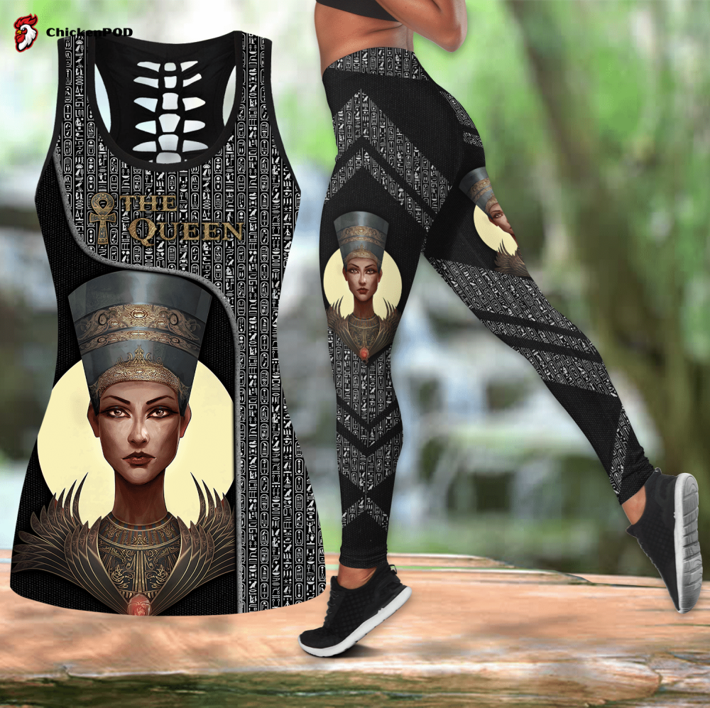 The Queen Ancient Egypt D print combo legging tank PDJJ.S