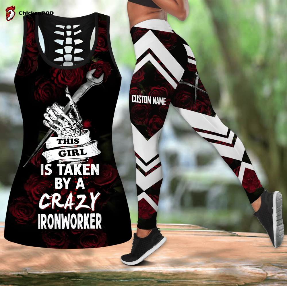 This girl is taken by a crazy ironworker hollow tank & leggings combo