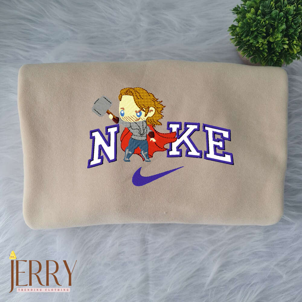 Stylish Flounder The Mermaid Nike Embroidered Sweatshirt – Dive into Fashion!