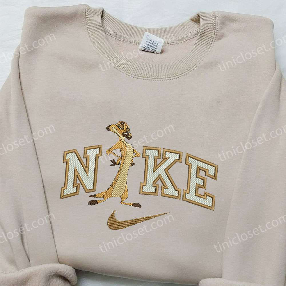 Timon x Nike Embroidered Hoodie & Lion King Shirt Nike Inspired Apparel