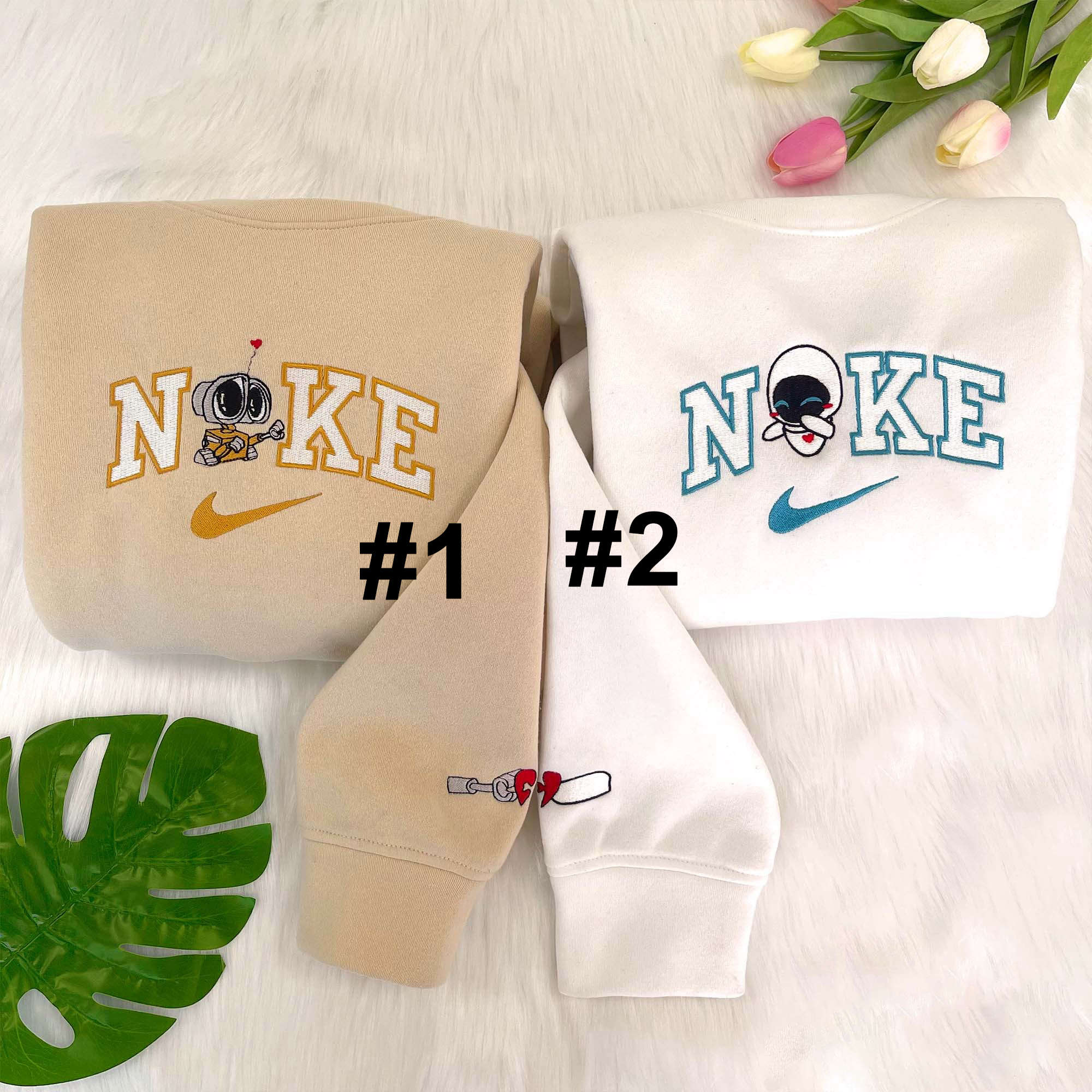 Disney Nike Embroidered Sweatshirts: Wall E And EVE Collection – Cute Stylish and Comfy!