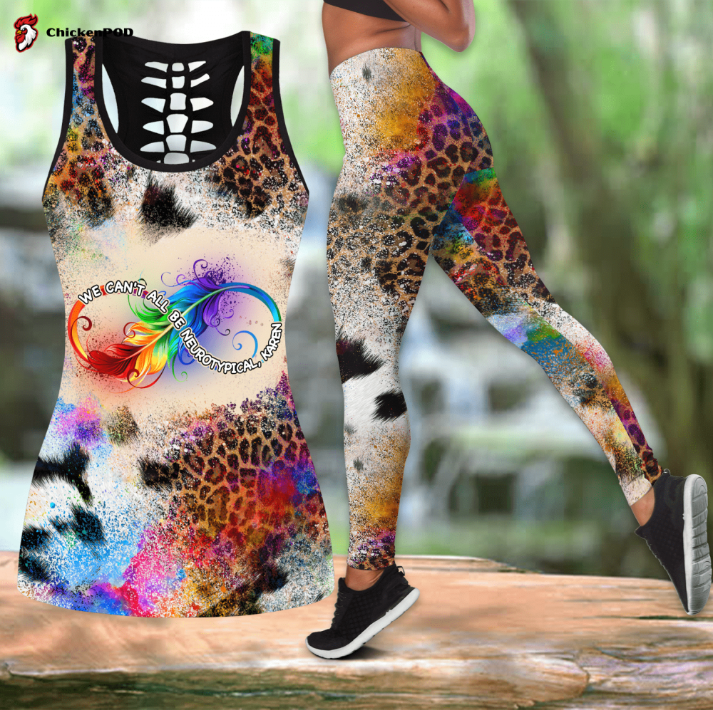 Aboriginal Kangaroo Running Australia Day Printed Combo Legging Hollow Tank