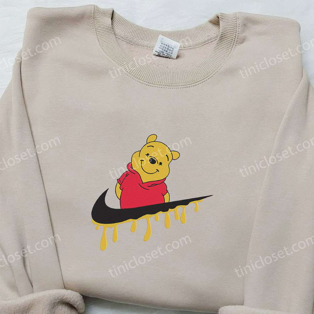 Winnie The Pooh x Nike Swoosh Embroidered Hoodie & Disney Shirt: Nike Inspired Apparel for Fans