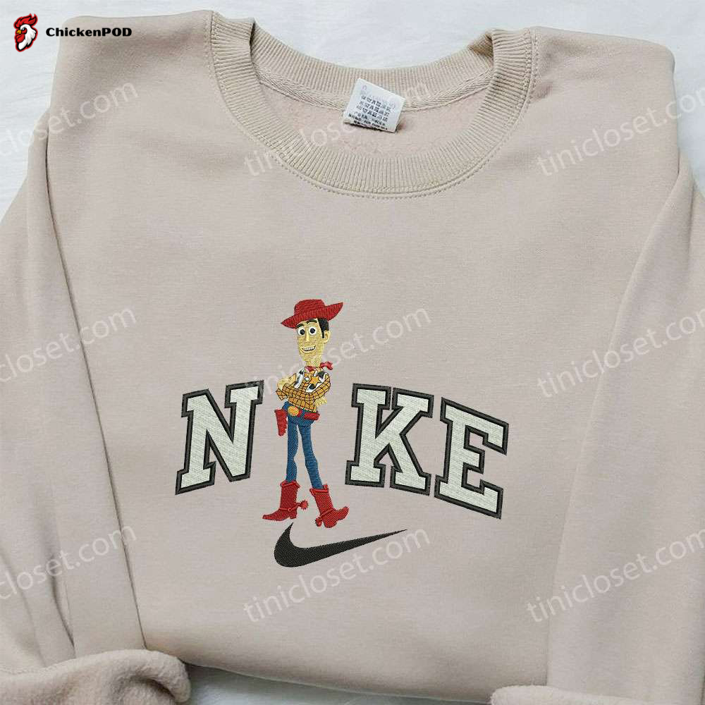 Embroidered Woody x Nike Hoodie & Toy Story Shirt: Nike Inspired Apparel for Fans