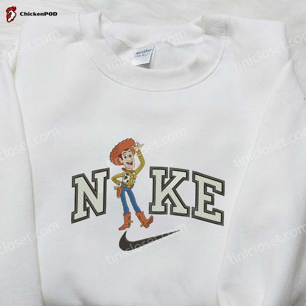 Mickey Mouse x Nike Embroidered Hoodie & Disney Shirt: Stylish Nike Inspired Embroidery