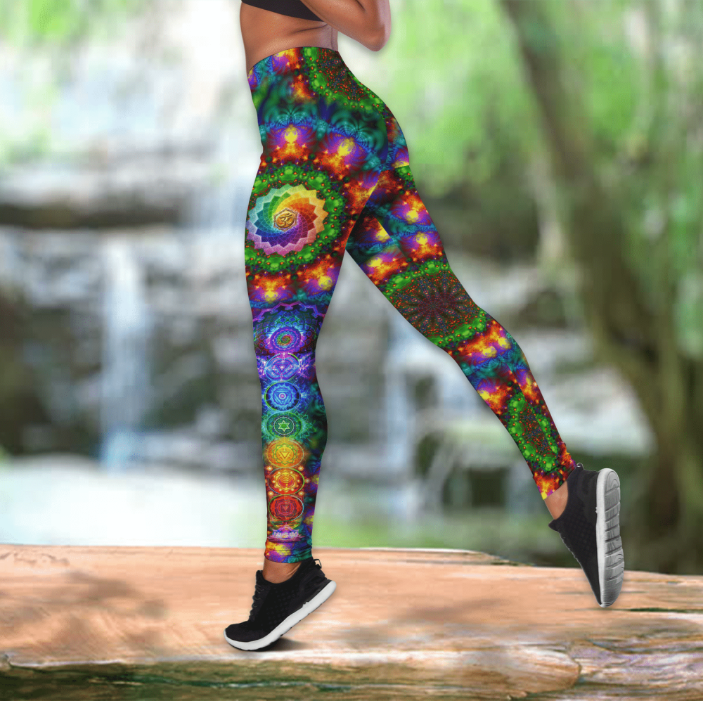 Yoga Menditation Combo Legging + Tank Top 3D All Printed