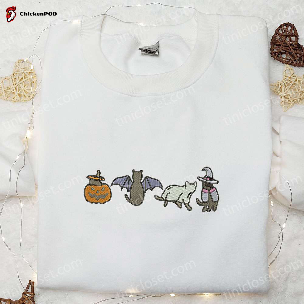 Scream Characters Embroidered Shirt – Perfect Halloween Gift for Family High-Quality & Unique