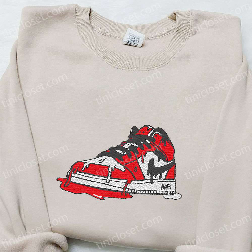 Custom Air Jordan 1 x Nike Embroidered Shirt: Best Birthday Gift Ideas