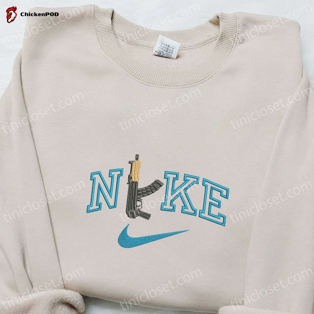 Smurfette x Nike Embroidered Shirt Disney Hoodie & Nike Inspired Sweatshirt Trendy Smurfs Clothing