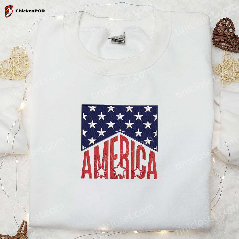 Show Your Patriotism with an Embroidered 4th of July Shirt from America