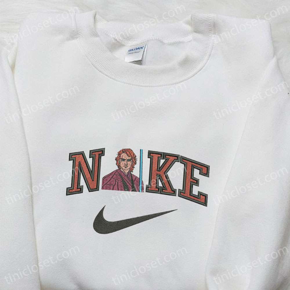 Anakin Skywalker x Nike Movie Embroidered Shirt – Star Wars Custom Nike Shirt