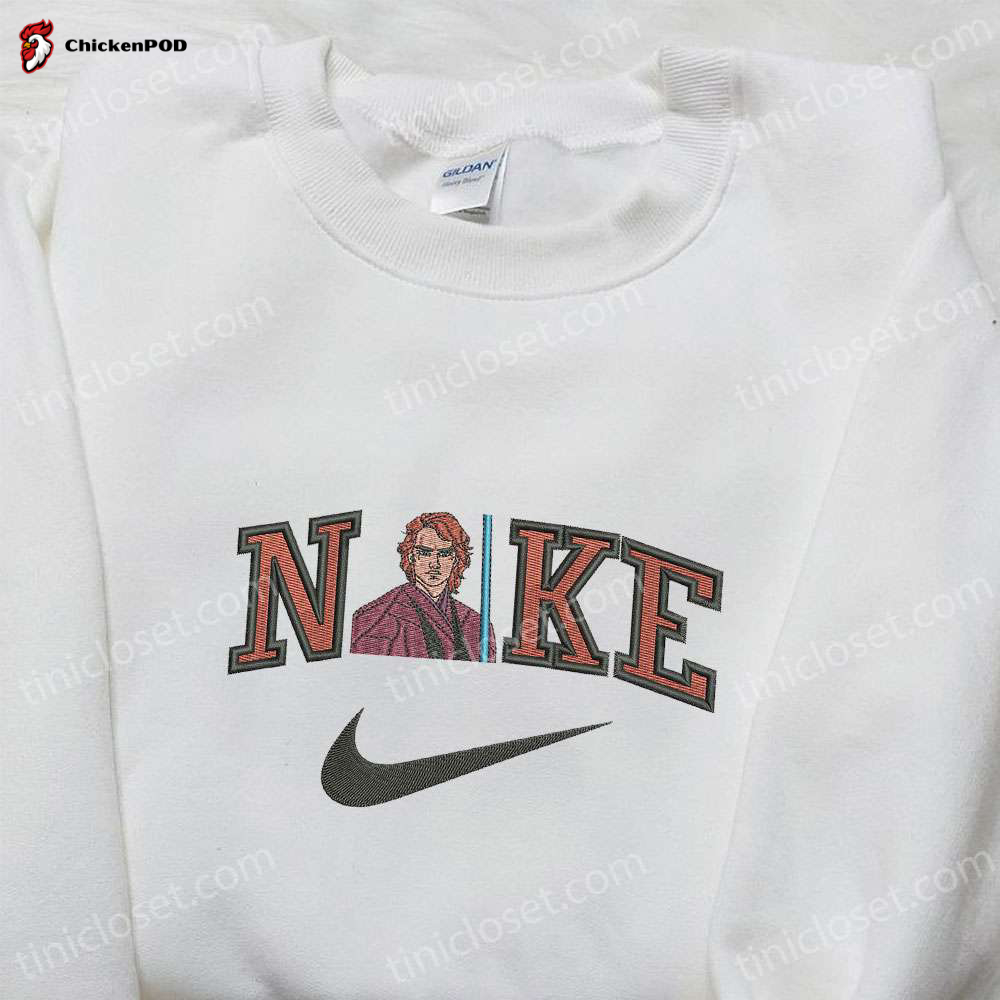 Anakin Skywalker x Nike Movie Embroidered Shirt – Star Wars Custom Nike Shirt