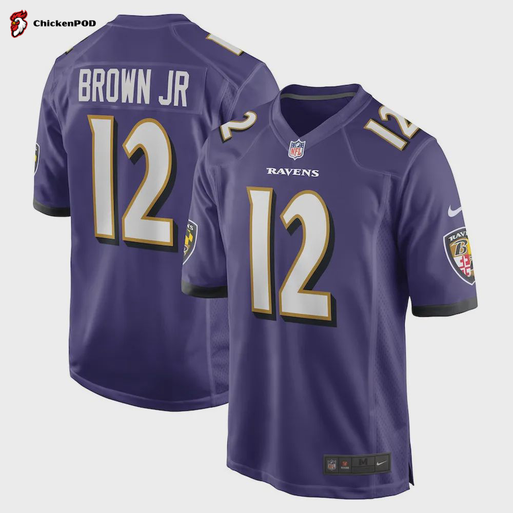 Anthony Brown Baltimore Ravens Player Game Jersey – Purple