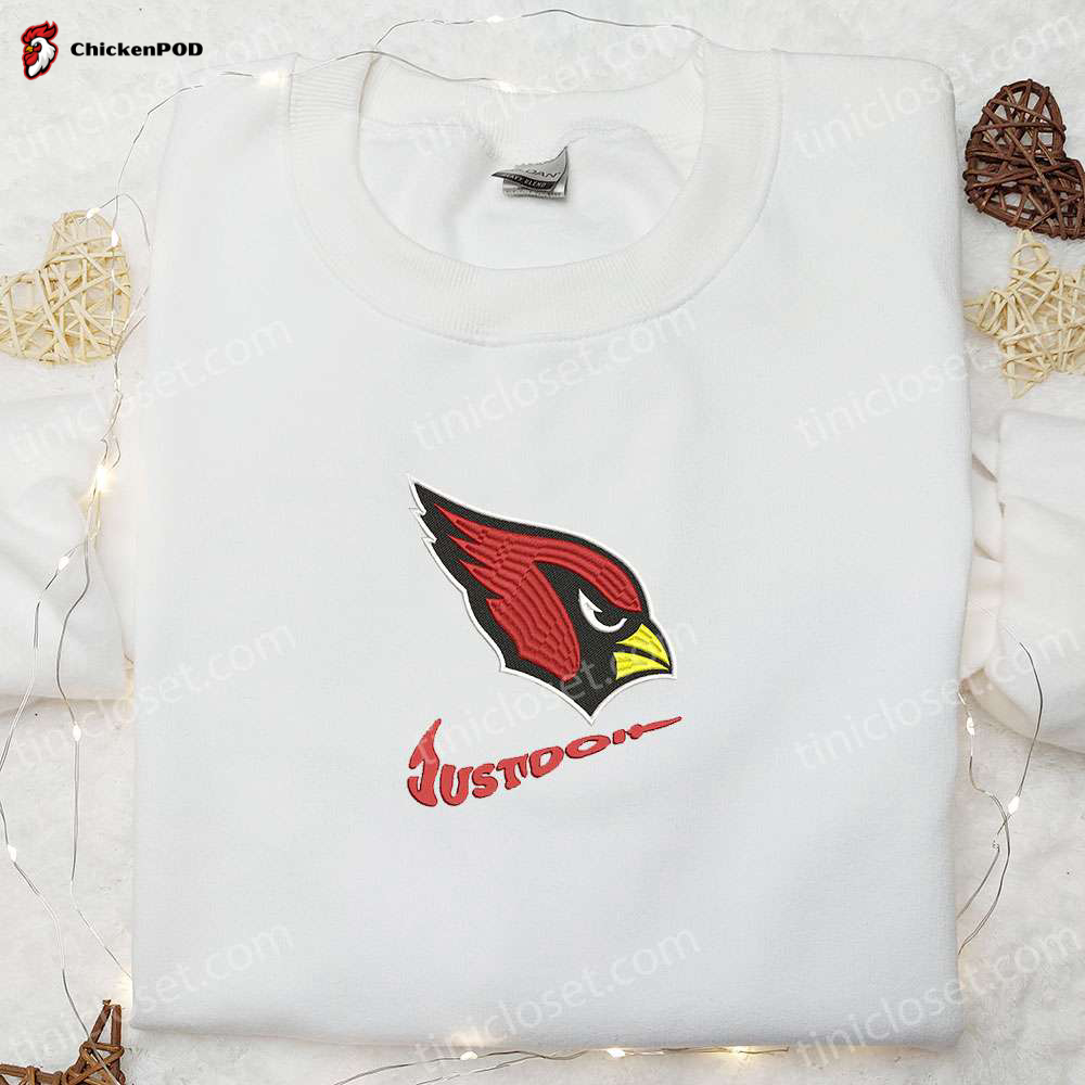 Arizona Cardinals Nike Swoosh Embroidered Shirt & Hoodie: Perfect NFL Sports Gift