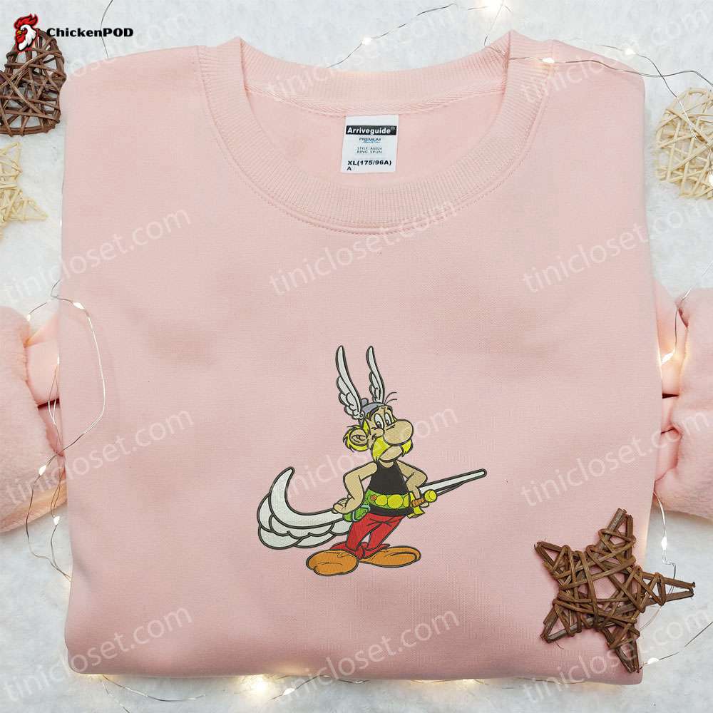 Stylish Asterix Embroidered Shirt: Elevate Your Style with this Unique High-Quality Garment!