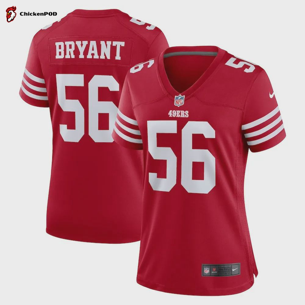 Austin Bryant San Francisco 49ers Women’s Player Game Jersey – Scarlet