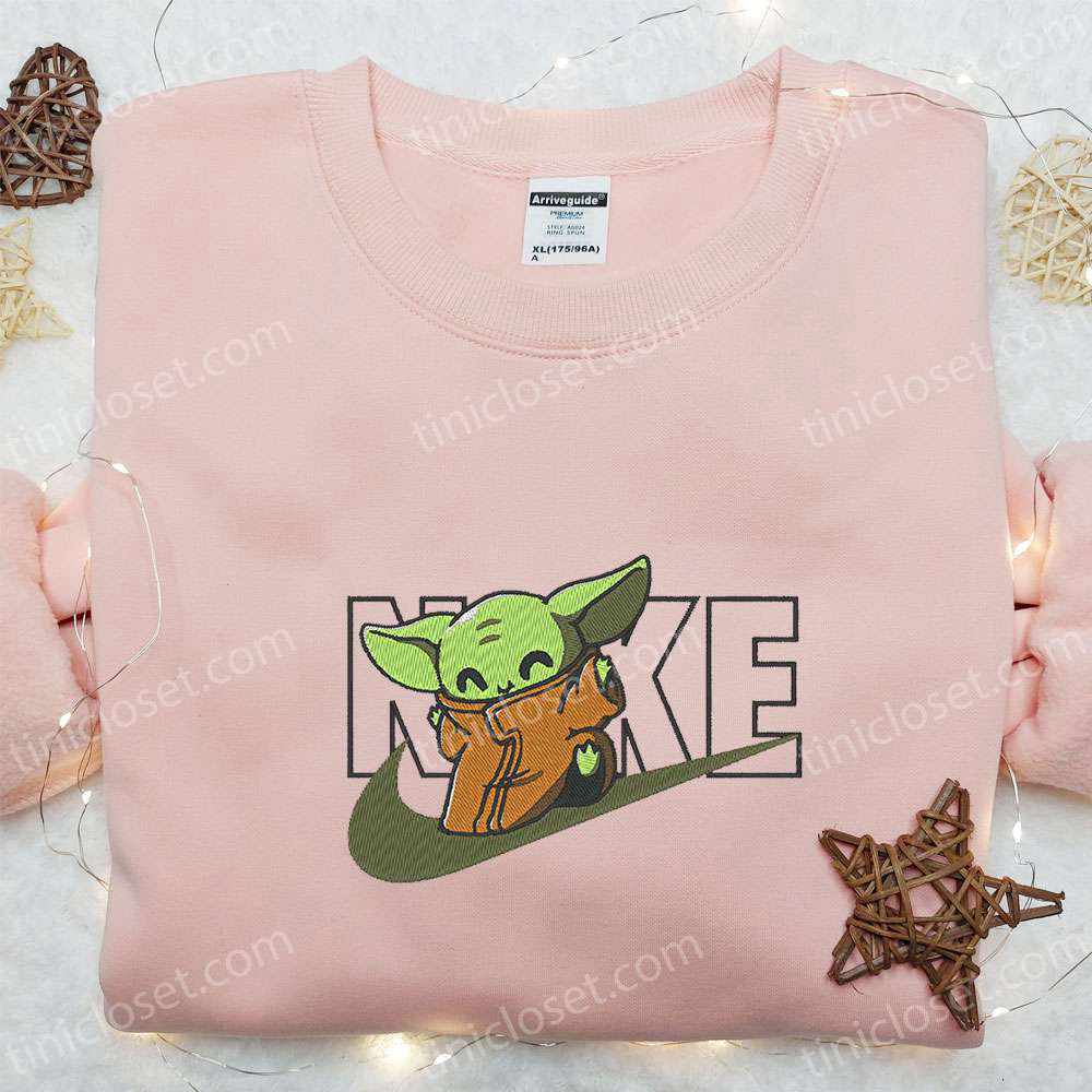 Baby Yoda x Nike Movie Embroidered Tshirt: Star Wars Inspired Shirt