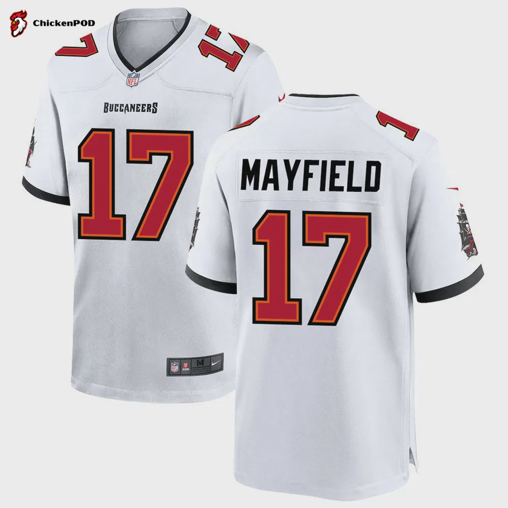 Baker Mayfield 17 Tampa Bay Buccaneers Men Game Jersey – White