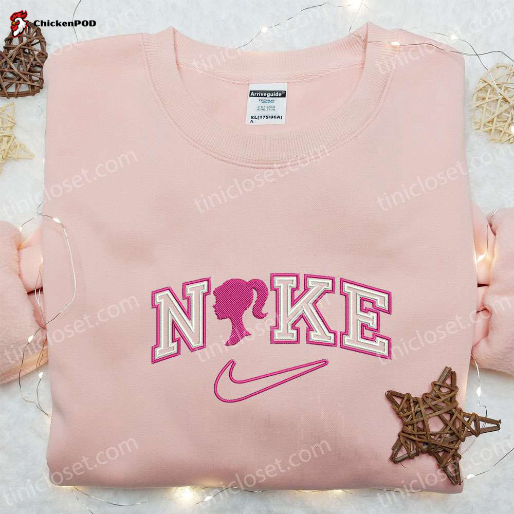 Barbie x Nike Cartoon Embroidered Shirt: Best Nike-Inspired Birthday Gift Ideas