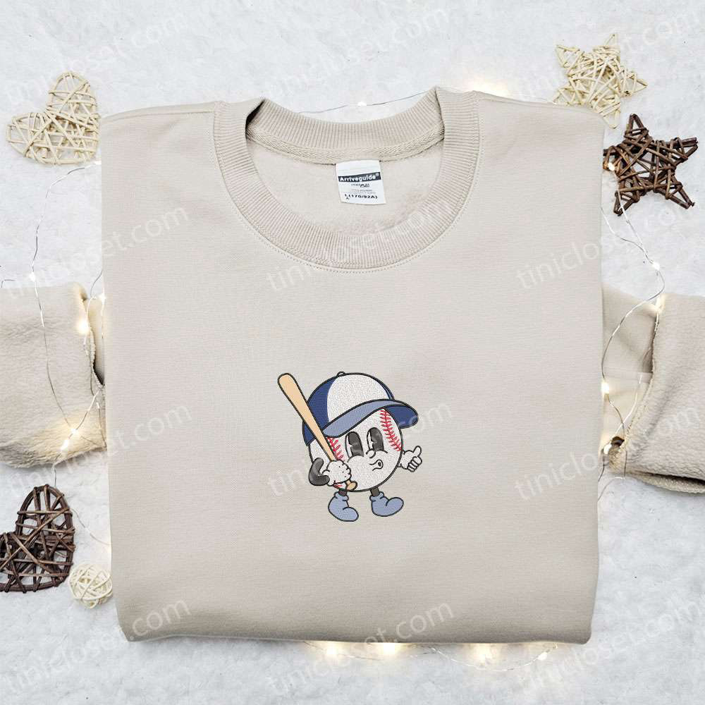 Baseball Mascot Embroidered Shirt & Sports Hoodie – Perfect Gift Idea