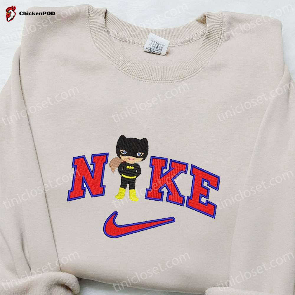 Batman Women x Nike Movie Embroidered Sweatshirt: DC Universe Shirt Best Gift Ideas for Family