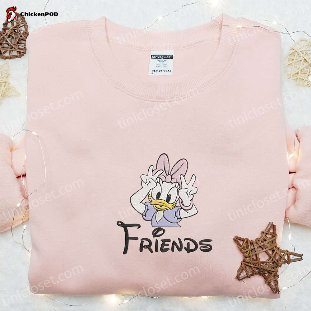 Disney Characters Embroidered T-shirt: Best Friend Daisy Best Gift Idea