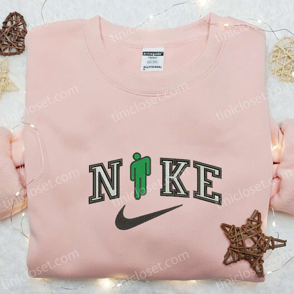 Billie Eilish Logo x Nike Embroidered Shirt & Hoodie: Perfect Celebrity Gifts for Family