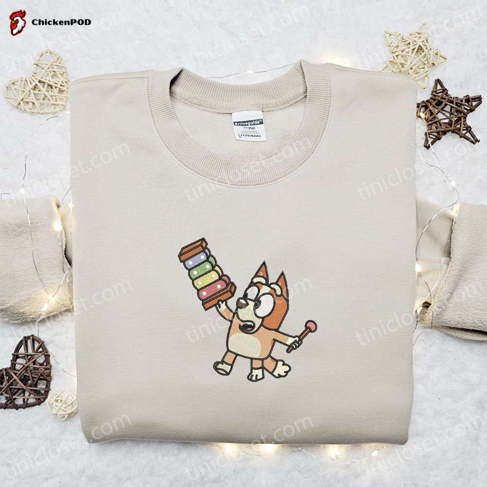 Embroidered Dog Bluey and Disney Shirts – Unique and Colorful Designs for Kids and Adults