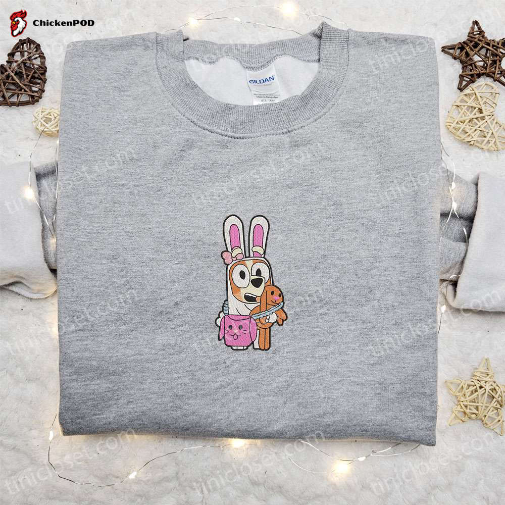 Bingo Easter Bluey Embroidered Shirt & Thanksgiving Day Hoodie: Best Holiday Gift Ideas