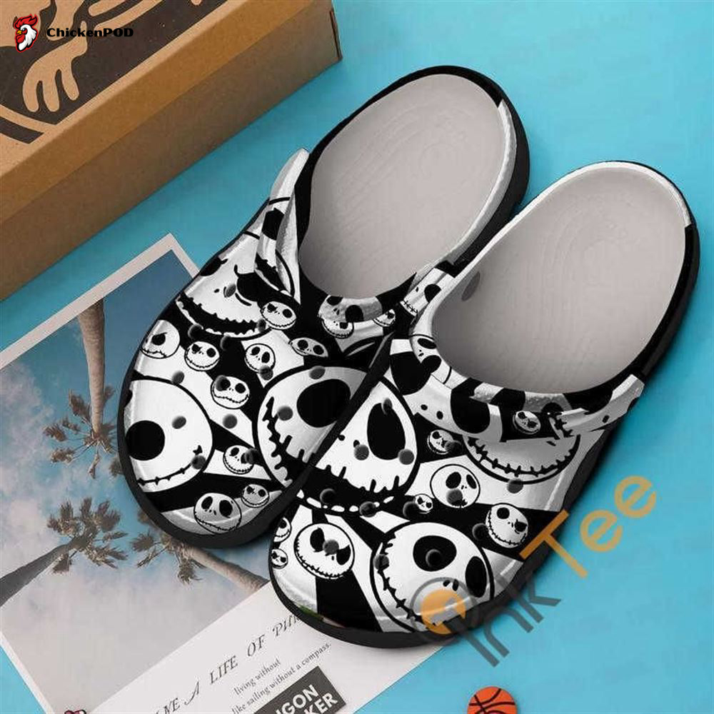 Black Jack Skellington Horror Movie Halloween Classic Clogs Crocs-Slippers Shoes