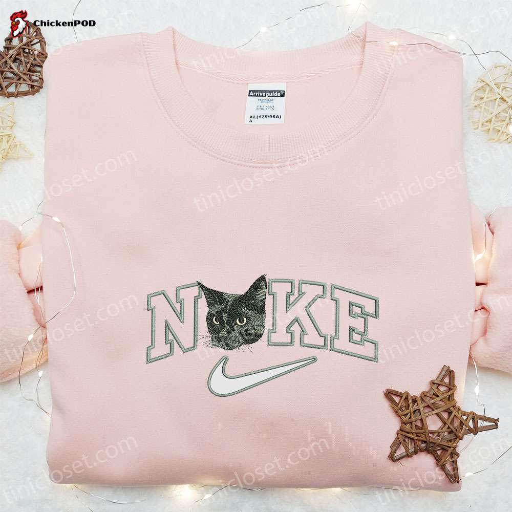 Black Cat x Nike Embroidered Shirt & Animal Hoodie: Best Gift Ideas for Cat Lovers