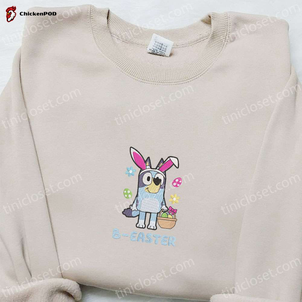 Bluey Easter Bunny Embroidered Shirt & Thanksgiving Hoodie – Best Holiday Gift Ideas!