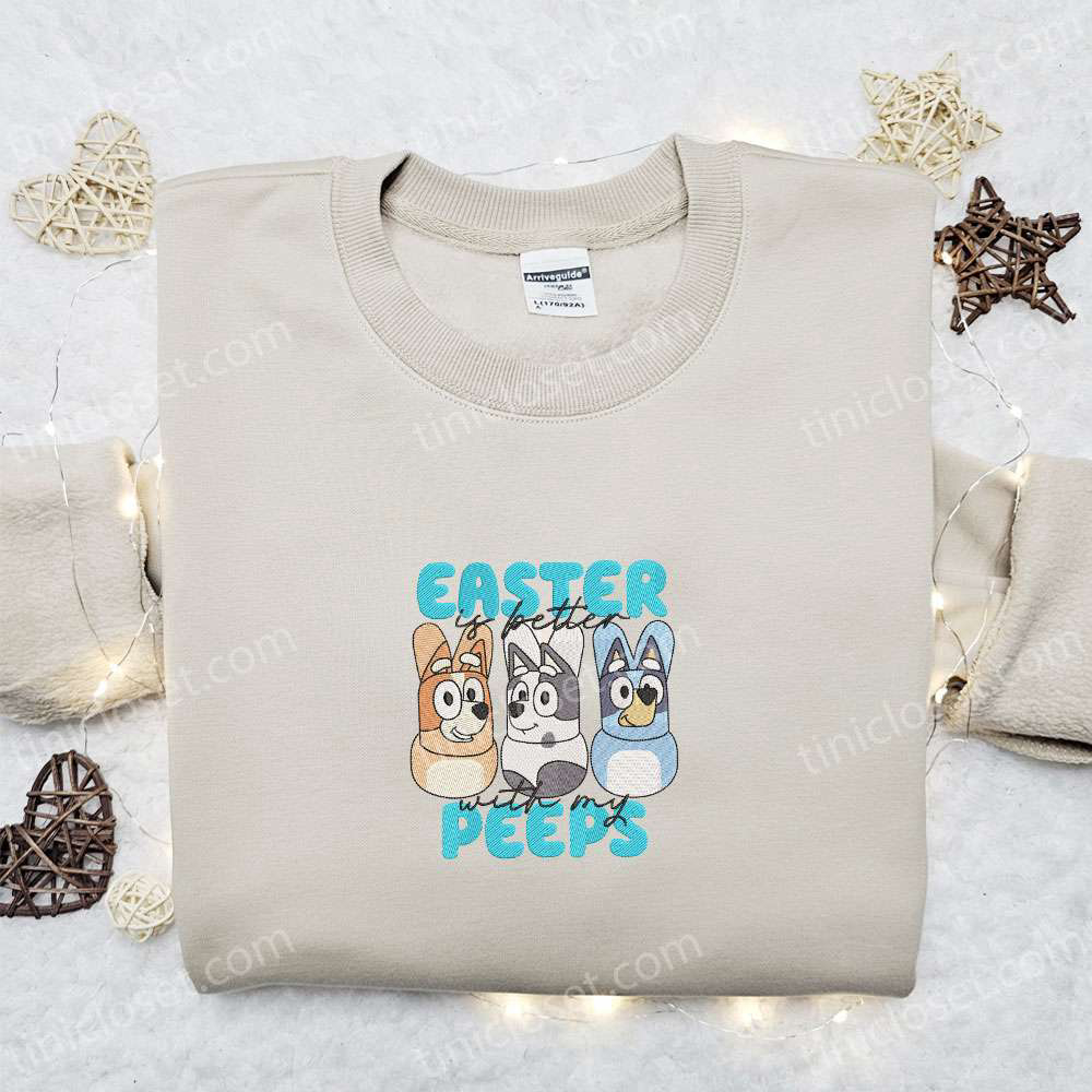 Bluey Easter & Thanksgiving Embroidered Shirt & Hoodie – Best Holiday Gift Ideas