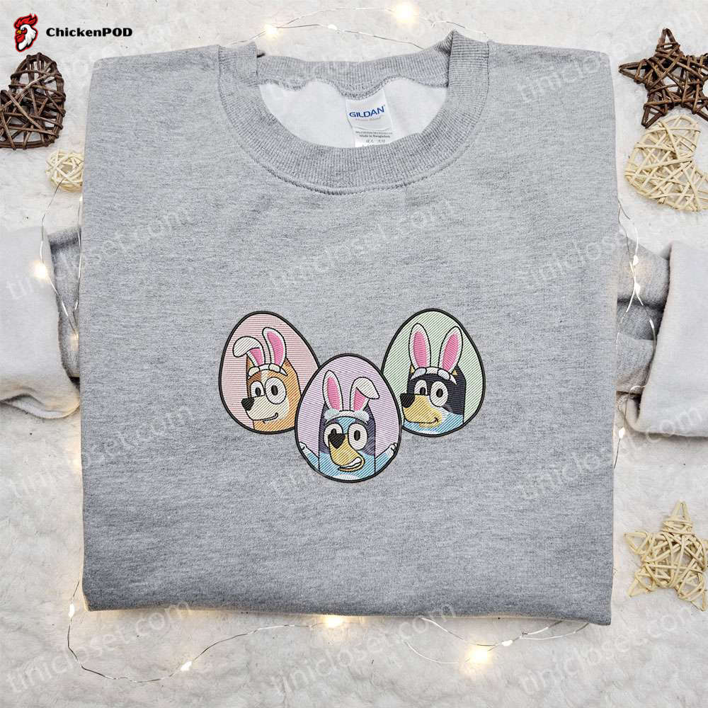 Bluey Gang Easter Eggs Shirt Thanksgiving Hoodie Best Holiday Gift Ideas