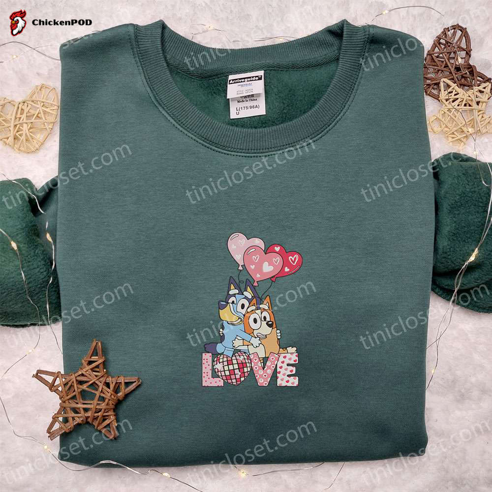 Bluey Chilli Heeler Mom Embroidered Shirt & Cartoon Hoodie: Perfect Gift Ideas