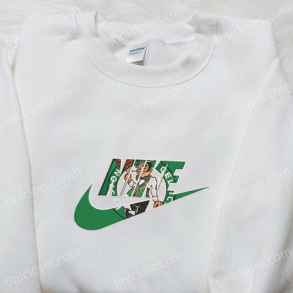 Boston Celtics x Nike Embroidered Shirt & Hoodie: NBA Sports Inspired T-Shirt Nike Collection