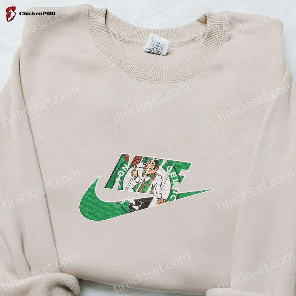 Boston Celtics x Nike Embroidered Shirt & Hoodie: NBA Sports Inspired T-Shirt Nike Collection