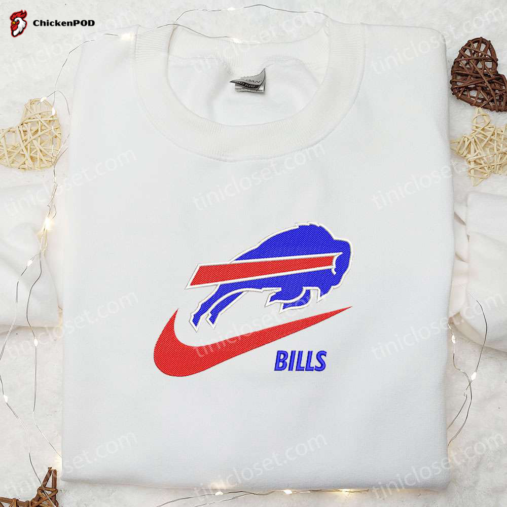 Buffalo Bills x Nike Swoosh Shirt & NFL Sports Hoodie: Perfect Gift Idea with Embroidered Logo