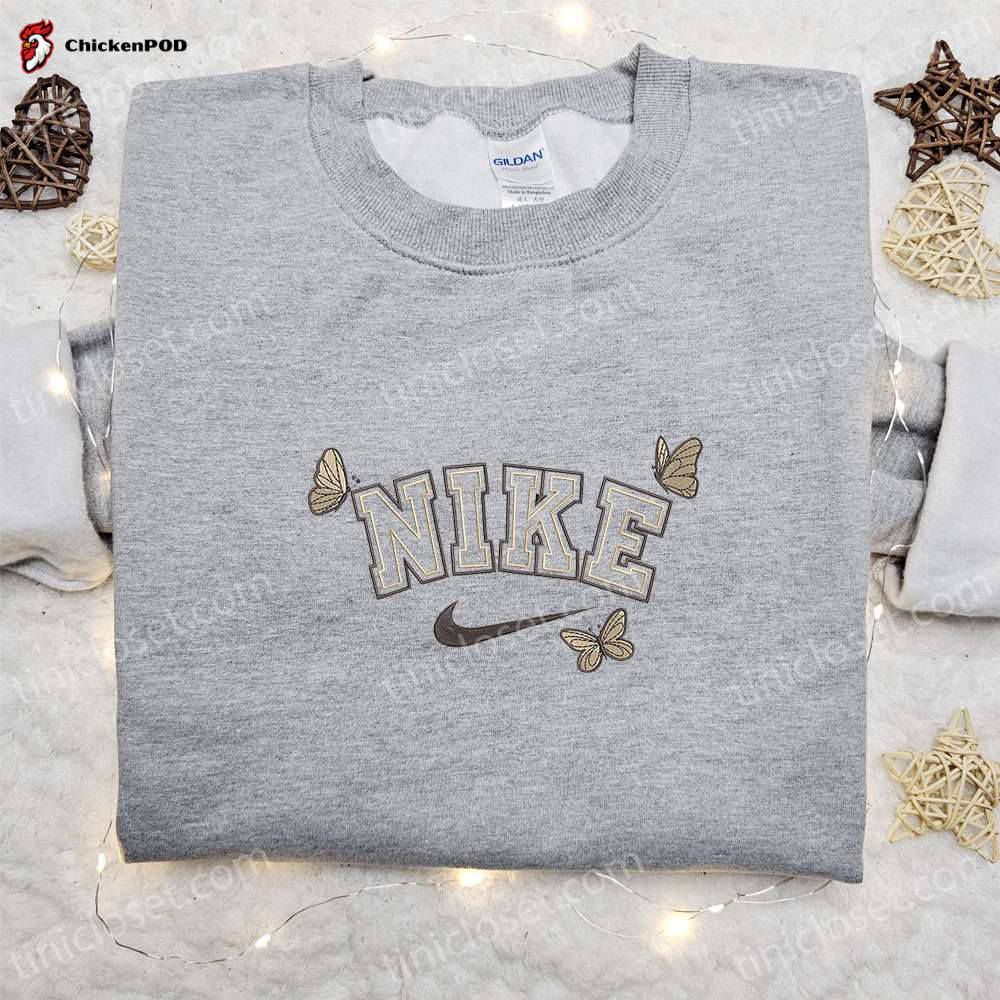 Baseball Boy Ness Badge x Nike Game Embroidered Shirt: Nike Inspired Gift for Family Perfect Game Day Attire